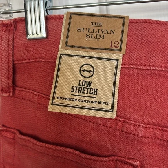 Polo by Ralph Lauren Sullivan Slim Boys Brick Red stone washed Shorts size 12 - Picture 7 of 10